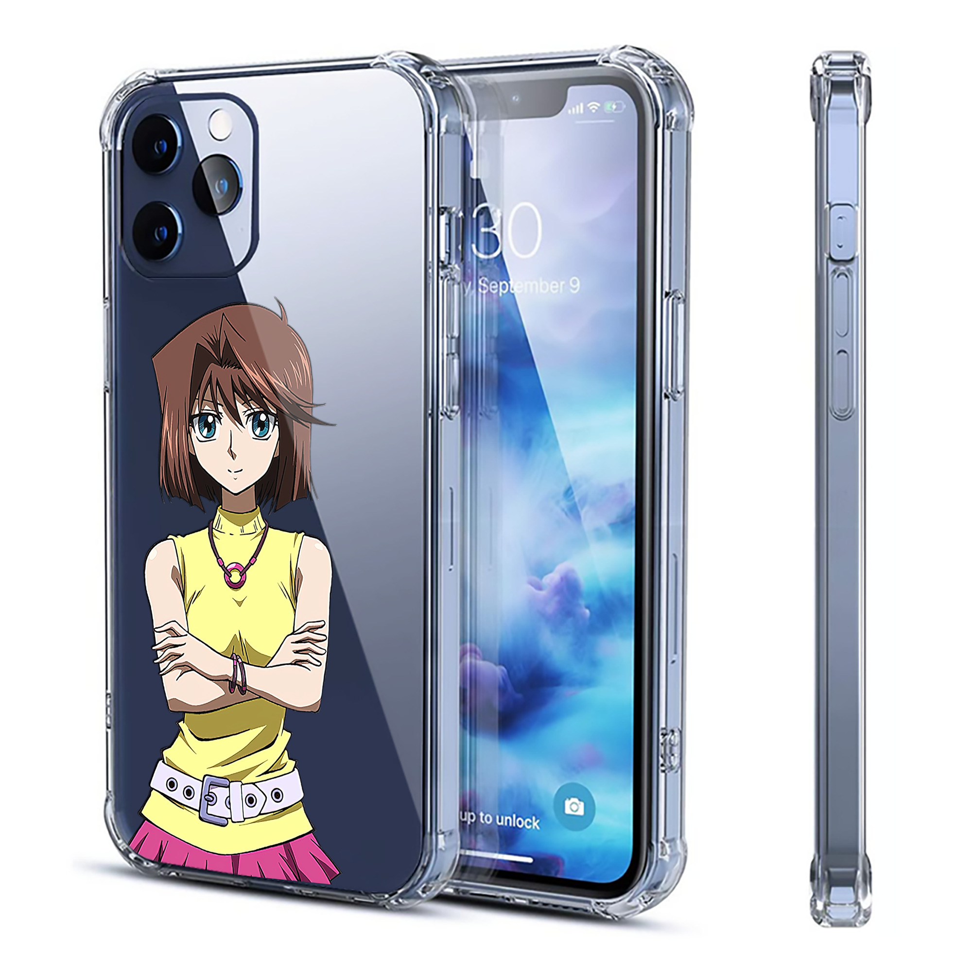 （画像用） 遊☆戯☆王 Yu-Gi-Oh! 【iPhone 12シリーズ対応】透明スマホケース（クリアソフトケース）